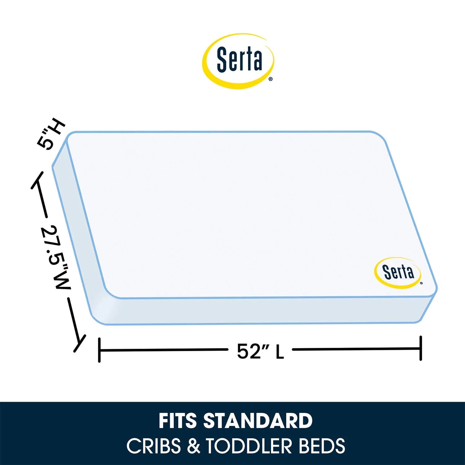 Serta Perfect Slumber Dual Sided Crib and Toddler Mattress
